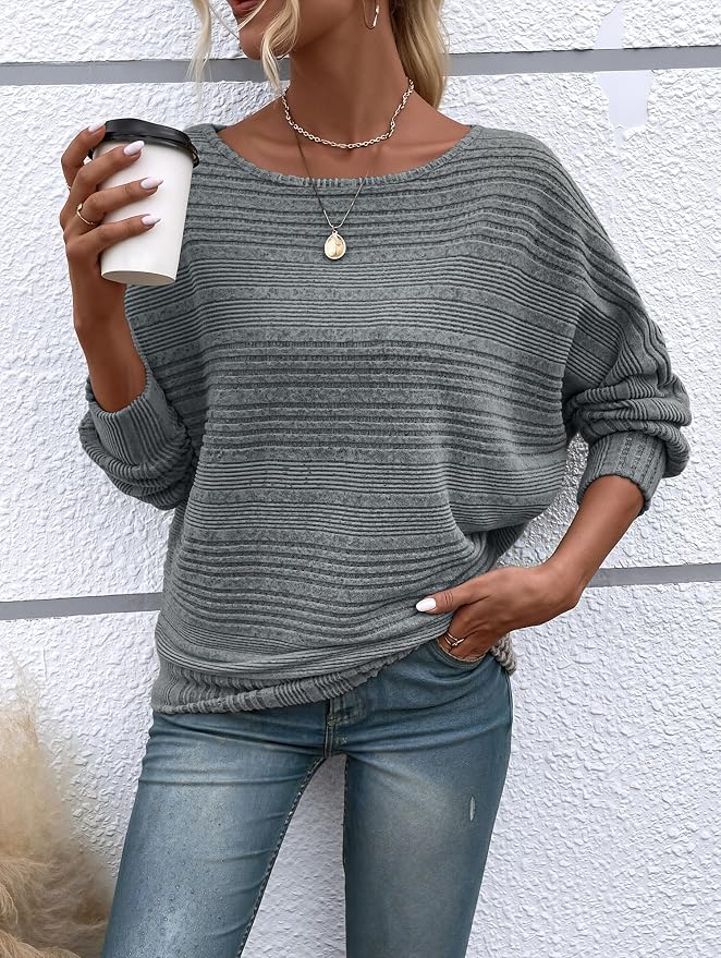 Womens Long Sleeve Shirts Crewneck Tunic Tops Pullover Sweaters Business Casual Blouses Fall Fashion 2026 - Image 5