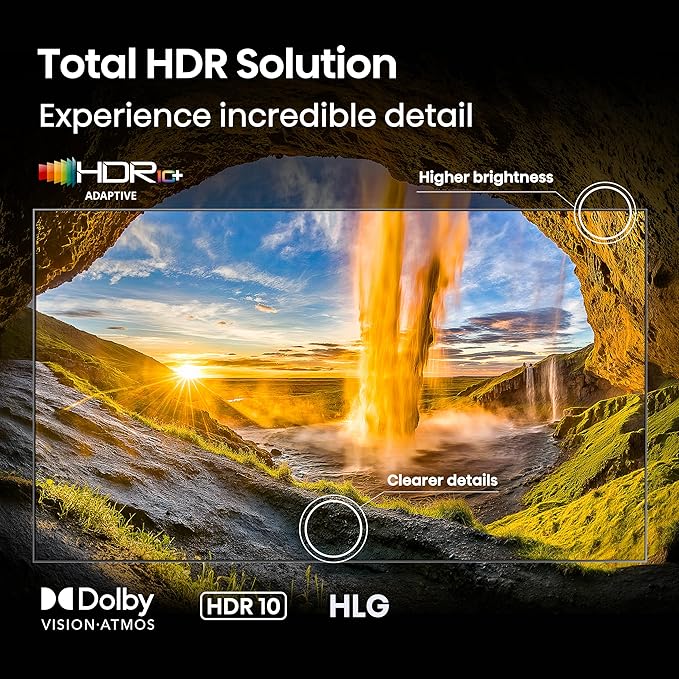 Hisense 65" E6 Cinema Series Hi-QLED 4K UHD Smart Fire TV (65E6QF) -AI Light Sensor, Dolby Vision · Atmos, Voice Remote with Alexa, Motion Rate 120, HDR 10+ Adaptive, Game Mode Plus - Image 6