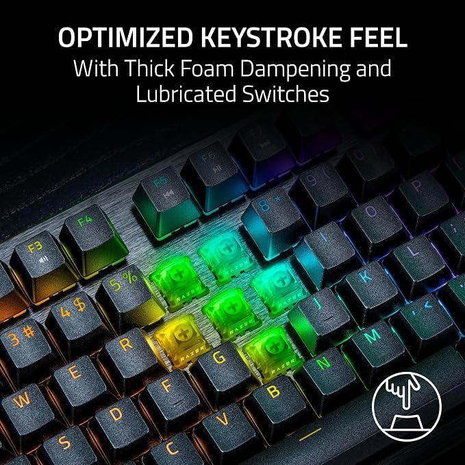 Razer Huntsman V3 HE Magnetic TKL 8KHz Wired Gaming Keyboard | Hall Effect Magnetic Switches, 8000 Hz Polling, Razer Snap Flex,Razer Snap Tap, Rapid Trigger, Adjustable Actuation - Image 6