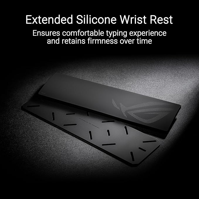 ASUS ROG Azoth Extreme Wireless Mechanical Gaming Keyboard – 75% TKL, ROG NX Snow Linear Switches, PBT Keycaps, Aluminum Chassis, Carbon Fiber, Gasket Mount, Color OLED Screen, PC/Mac Support - Black - Image 7