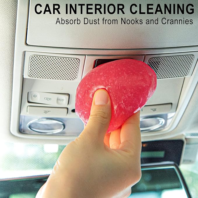 TICARVE 2Pack Cleaning Gel Car Putty Car Clean Putty Gel Auto Tools Car Interior Cleaner Car Cleaner Car Cleaning Slime Car Assecories Keyboard Cleaner Rose (320g/11.2oz) - Image 2