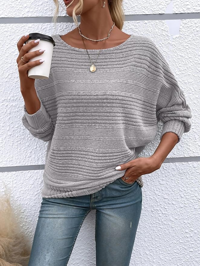 Womens Long Sleeve Shirts Crewneck Tunic Tops Pullover Sweaters Business Casual Blouses Fall Fashion 2026 - Image 5