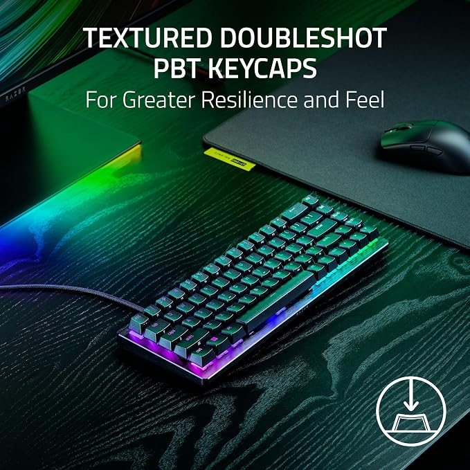 Razer Huntsman V3 HE Magnetic Mini 65% 8KHz Wired Gaming Keyboard | Hall Effect Magnetic Switches, 8000 Hz Polling, Razer Snap Flex,Razer Snap Tap, Rapid Trigger, Adjustable Actuation - Image 8