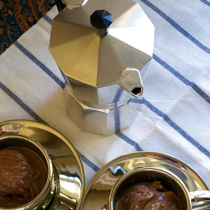 Primula Classic Stovetop Espresso and Coffee Maker, Moka Pot for Italian and Cuban Café Brewing, Greca Coffee Maker, Cafeteras, 9 Espresso Cups, Silver - Image 6