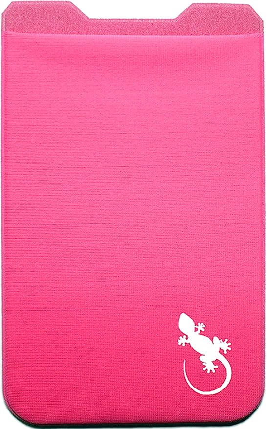 Phone Wallet - Adhesive Card Holder - Cell Phone Pouch - Stick on Lycra Pocket by Gecko - Carry Credit Cards and Cash - Image 4