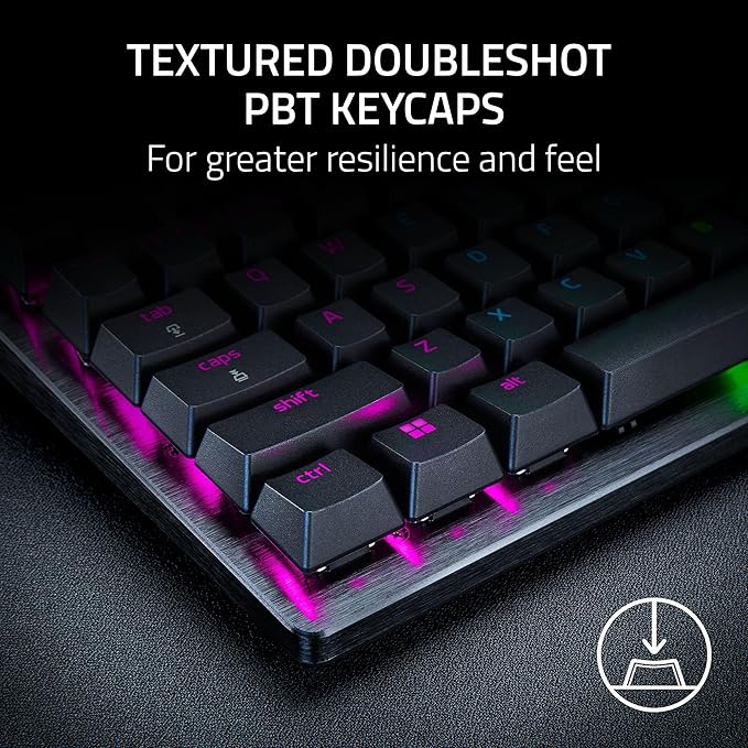 Razer Huntsman V3 Pro Esports Gaming Keyboard, Black | Analog Optical Switches, Snap Tap, Rapid Trigger, Adjustable Actuation, Media Keys & Dial, Doubleshot PBT Keycaps, Wrist Rest - Image 7