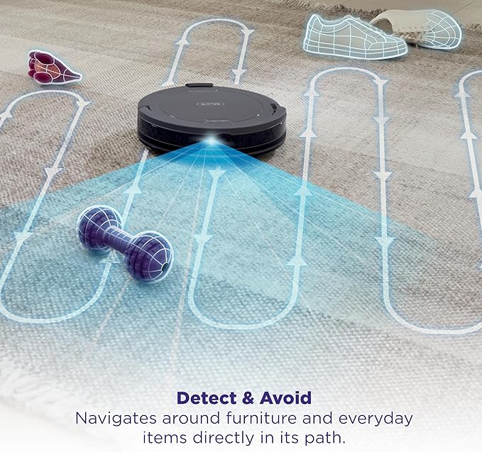 Shark Navigator Robot Vacuum and Self-Empty Base with Bagless 60-Day Capacity Self-Empty Base, SmartPath Navigation, Powerful Pet Hair Pickup, Anti-Hair Wrap, For Carpets & Hard Floors, Grey, RV2100AE - Image 6
