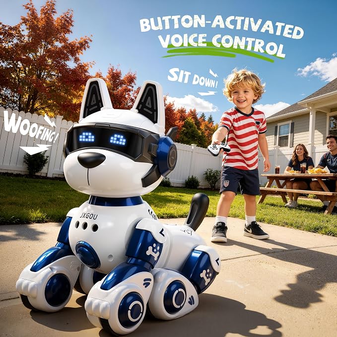 Smart Robot Dog, 2.4GHz Remote Control Robot Dog Toys for Kids 5-7 8-12, Voice & APP Control, Interactive Realistic Robot Puppy Toys for 5 6 7 8 9 10 11 12 Year Old Boys, Birthday Boy Girl Gift - Image 4