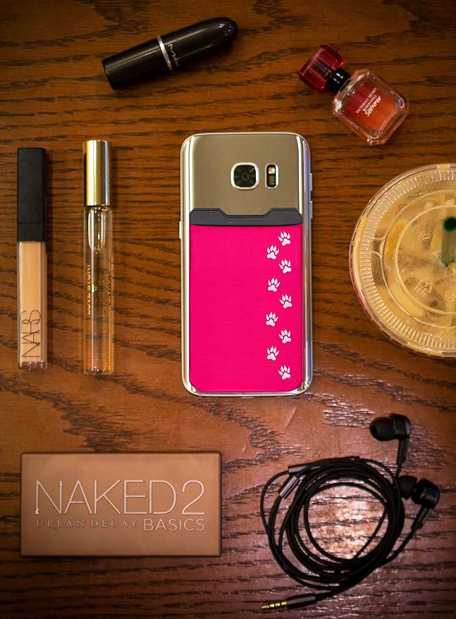 Phone Wallet - Adhesive Card Holder - Cell Phone Pouch - Stick on Lycra Pocket by Gecko - Carry Credit Cards and Cash - Image 5