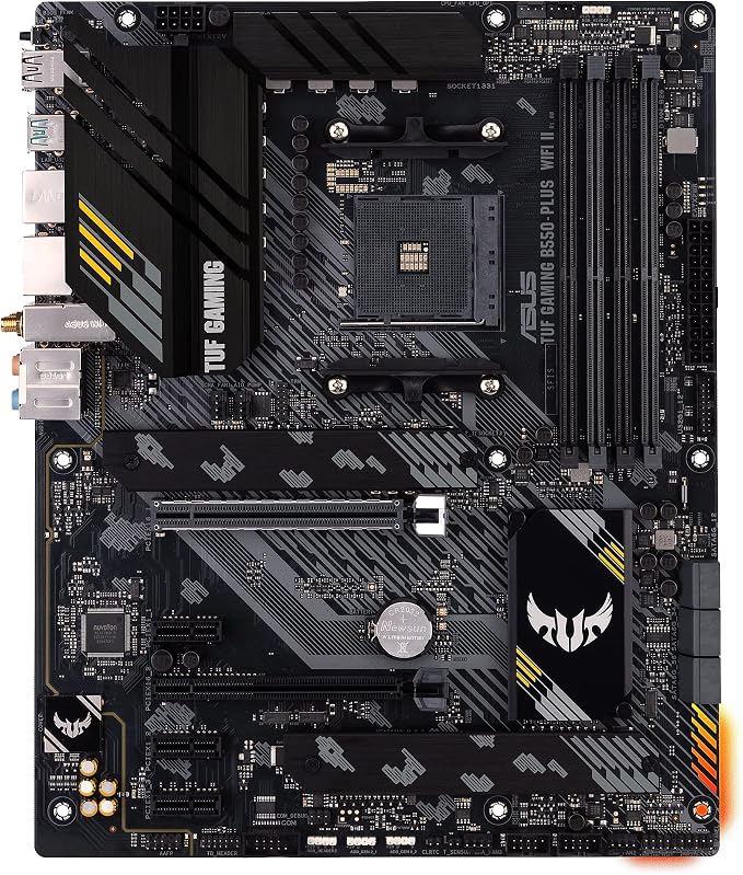 ASUS TUF Gaming B550-PLUS WiFi II AMD AM4 (3rd Gen Ryzen™) ATX Gaming Motherboard (PCIe 4.0, WiFi 6, 2.5Gb LAN, BIOS Flashback, USB 3.2 Gen 2, Addressable Gen 2 RGB Header and Aura Sync) - Image 6