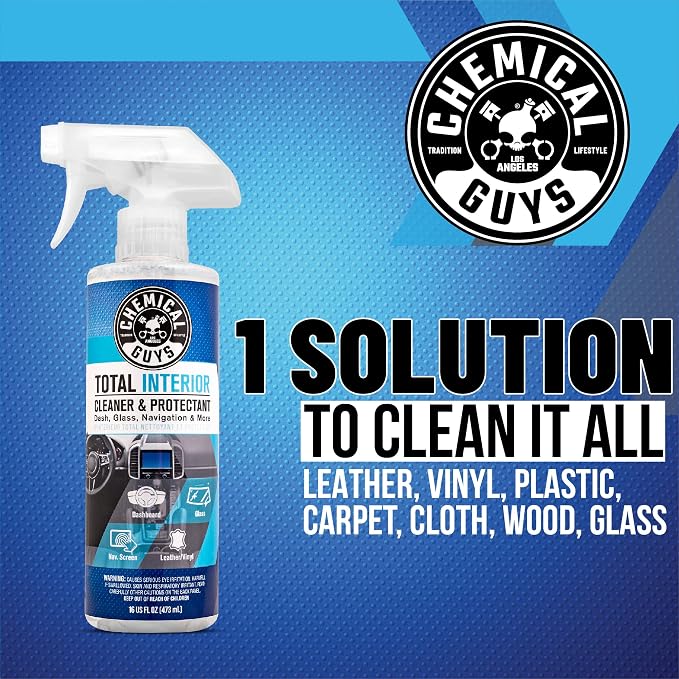 Chemical Guys, Total Interior Cleaner & Protectant for Cars, 16 oz, 2 Pack | Cleans dashboards, seats, door panels, trim and glass in one step, leaving a fresh, streak-free, factory-style look - Image 10