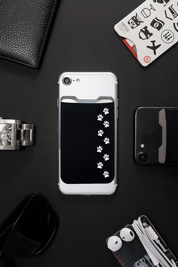 Phone Wallet - Adhesive Card Holder - Cell Phone Pouch - Stick on Lycra Pocket by Gecko - Carry Credit Cards and Cash - Image 9