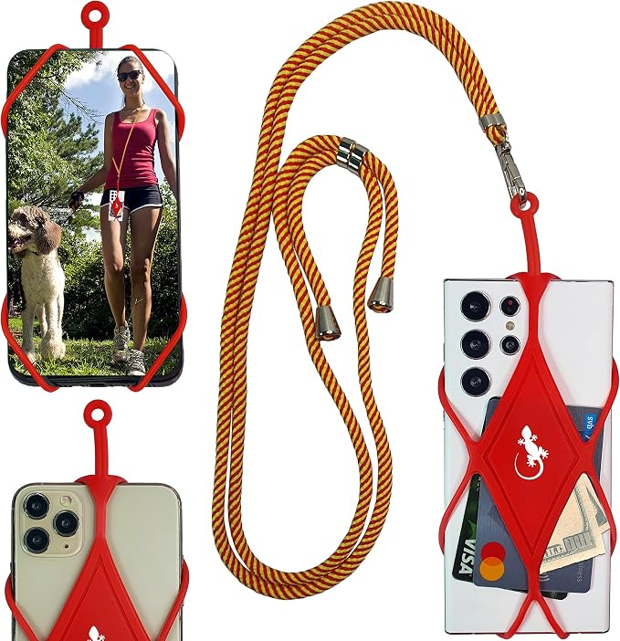 Gecko Travel Tech Cell Phone Lanyard Phone lanyards for Around The Neck Neck Lanyard Phone Crossbody by GeckoTravelTech
