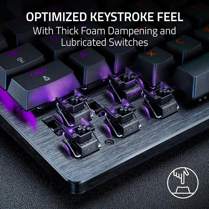 Razer Huntsman V3 TKL 8KHz Analog Optical Esports Gaming Keyboard, Black | Analog Optical Switches Gen 2 with Rapid Trigger, Adjustable Actuation, Snap Tap, PBT Keycaps, True 8000hz Polling Rate - Image 7