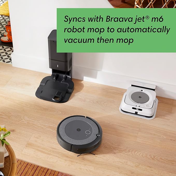 iRobot Roomba i3+ EVO (3550) Self-Emptying Robot Vacuum – Now Clean by Room with Smart Mapping, Empties Itself for Up to 60 Days, Works with Alexa, Ideal for Pet Hair, Carpets​, Roomba i3+ - Image 15