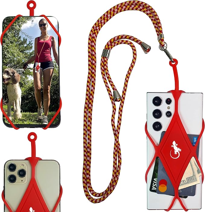 Gecko Travel Tech Cell Phone Lanyard Phone lanyards for Around The Neck Neck Lanyard Phone Crossbody by GeckoTravelTech