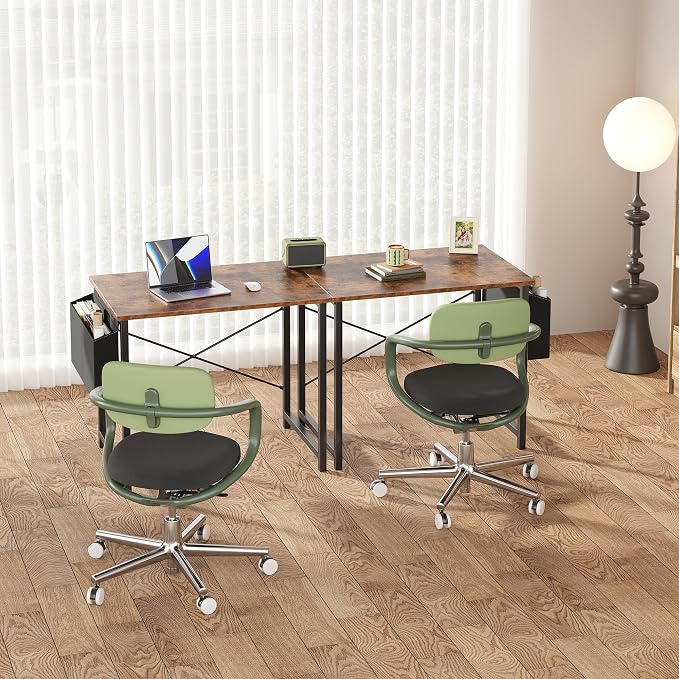 OLIXIS Small Computer Desk, 31 Inch Gaming Desks for Home Office | Writing Study Craft Work Table, Computer Workstation for Bedroom Small Spaces with Storage Bag, Rustic Brown - Image 6