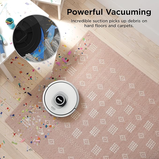 Shark Matrix Clean | Robot Vacuum Cleaner with Powerful Suction for Pet Hair, Rugs, Carpets & Hard Floors | Self-Empty Base | 60-Day Capacity | Voice Control | LiDAR Navigation | White | AV2511AE​ - Image 2