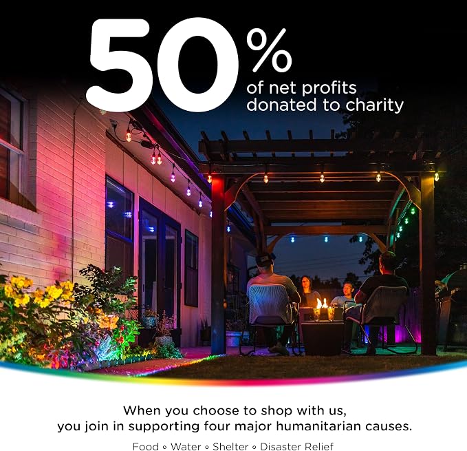 Enbrighten Vibe Eternity Garden Lights, 33ft, 8 RGBWIC LEDs, Waterproof, Uplights, Outdoor Landscape Lighting, Home Exterior Spotlight, Smart App, Works with Alexa, Google Home, 83789 - Image 9