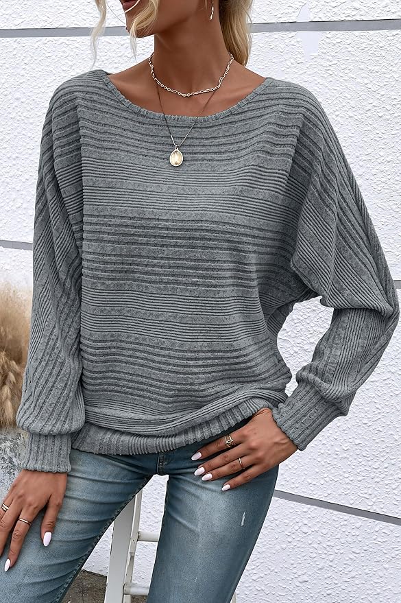 Womens Long Sleeve Shirts Crewneck Tunic Tops Pullover Sweaters Business Casual Blouses Fall Fashion 2026 - Image 2