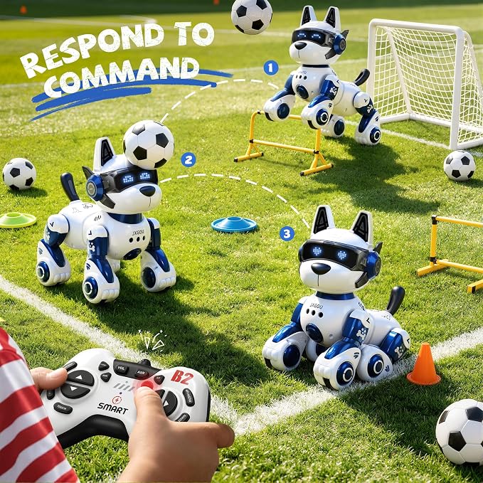 Smart Robot Dog, 2.4GHz Remote Control Robot Dog Toys for Kids 5-7 8-12, Voice & APP Control, Interactive Realistic Robot Puppy Toys for 5 6 7 8 9 10 11 12 Year Old Boys, Birthday Boy Girl Gift - Image 3