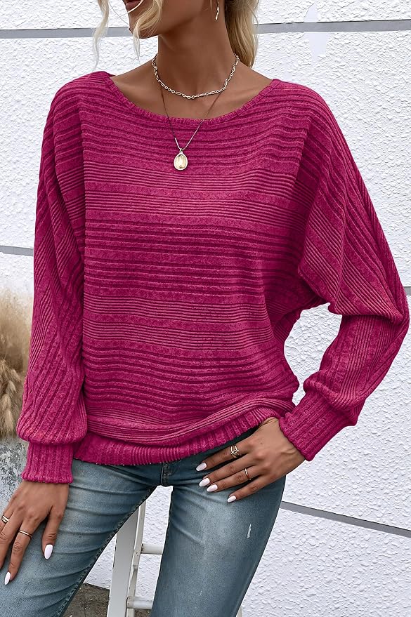 Womens Long Sleeve Shirts Crewneck Tunic Tops Pullover Sweaters Business Casual Blouses Fall Fashion 2026 - Image 2