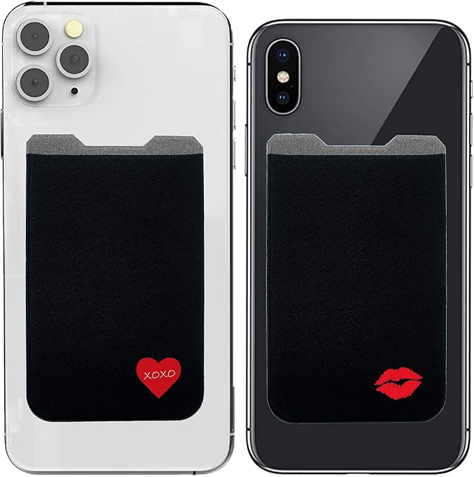Phone Wallet - Adhesive Card Holder - Cell Phone Pouch - Stick on Lycra Pocket by Gecko - Carry Credit Cards and Cash by GeckoTravelTech