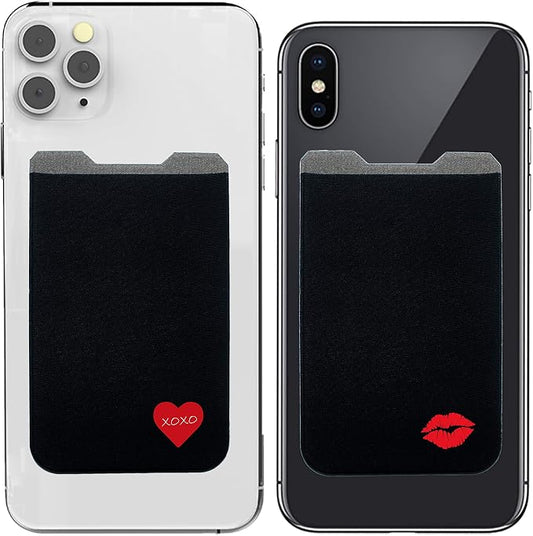 Phone Wallet - Adhesive Card Holder - Cell Phone Pouch - Stick on Lycra Pocket by Gecko - Carry Credit Cards and Cash by GeckoTravelTech