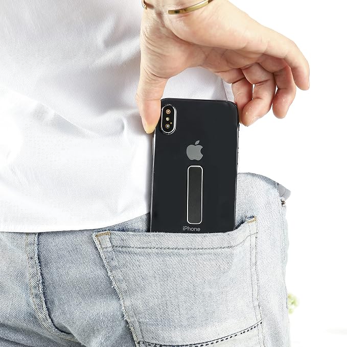 Phone Kickstand, Cellphone Stand, Angle Adjustable, Black - Image 3
