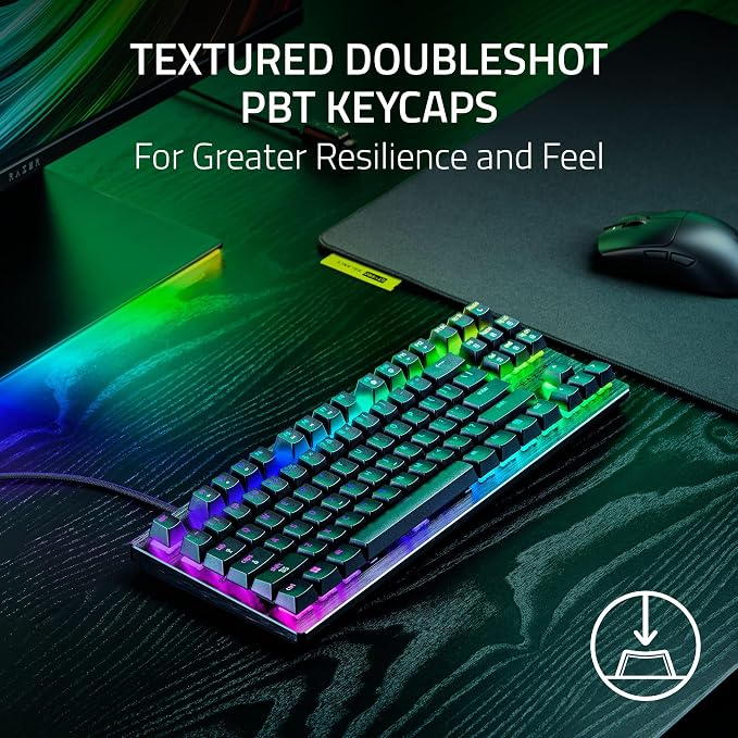 Razer Huntsman V3 HE Magnetic TKL 8KHz Wired Gaming Keyboard | Hall Effect Magnetic Switches, 8000 Hz Polling, Razer Snap Flex,Razer Snap Tap, Rapid Trigger, Adjustable Actuation - Image 8