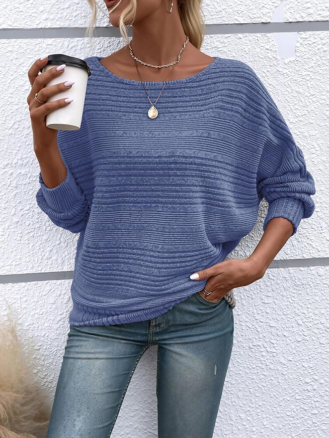 Womens Long Sleeve Shirts Crewneck Tunic Tops Pullover Sweaters Business Casual Blouses Fall Fashion 2026 - Image 5