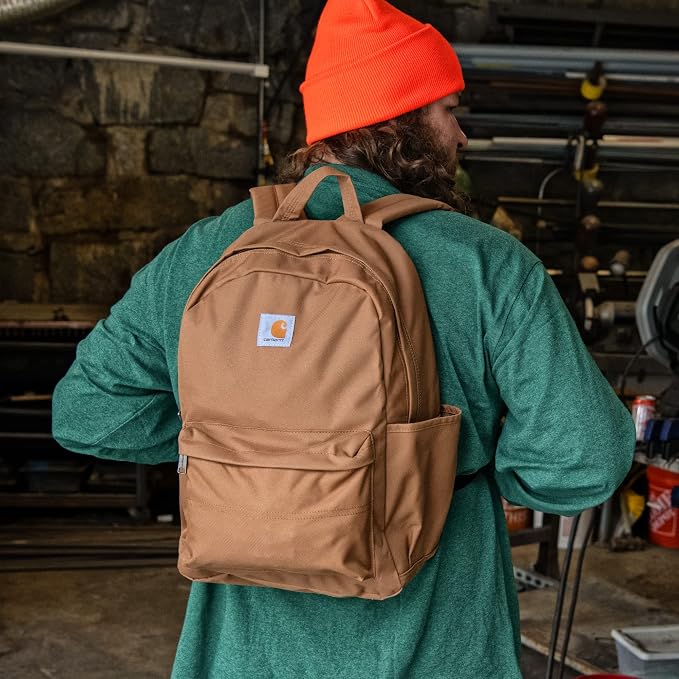 Carhartt 21L Classic Laptop Backpack, Durable Water-Resistant Pack with Laptop Sleeve, Blue - Image 6