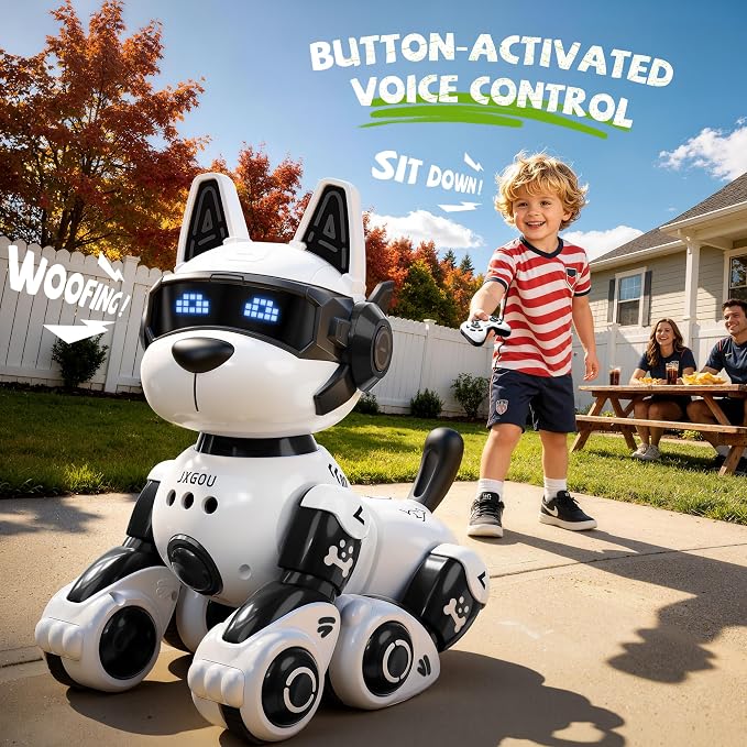 Smart Robot Dog, 2.4GHz Remote Control Robot Dog Toys for Kids 5-7 8-12, Voice & APP Control, Interactive Realistic Robot Puppy Toys for 5 6 7 8 9 10 11 12 Year Old Boys, Birthday Boy Girl Gift - Image 4
