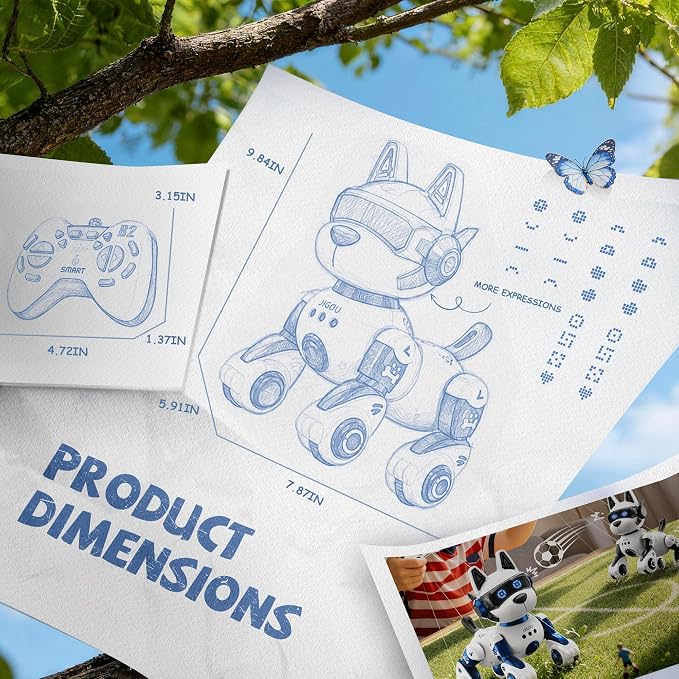 Smart Robot Dog, 2.4GHz Remote Control Robot Dog Toys for Kids 5-7 8-12, Voice & APP Control, Interactive Realistic Robot Puppy Toys for 5 6 7 8 9 10 11 12 Year Old Boys, Birthday Boy Girl Gift - Image 8