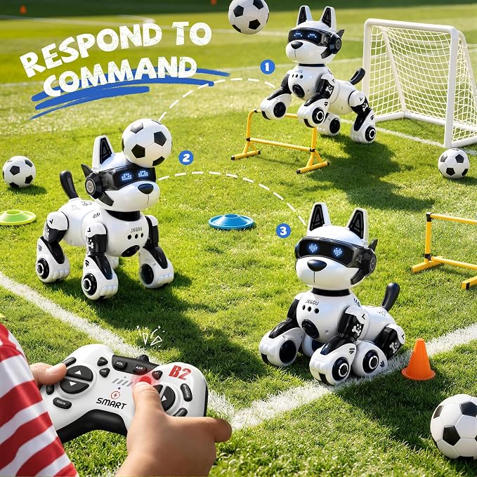 Smart Robot Dog, 2.4GHz Remote Control Robot Dog Toys for Kids 5-7 8-12, Voice & APP Control, Interactive Realistic Robot Puppy Toys for 5 6 7 8 9 10 11 12 Year Old Boys, Birthday Boy Girl Gift - Image 3