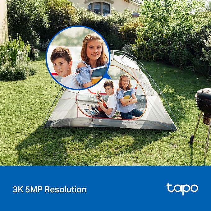 Tapo 3K 5MP Pan/Tilt Indoor/Outdoor Security Camera, Free Person/Vehicle/Baby Cry Detect & 360° Motion Track, Color Night, SD/Cloud, Wrks w/Alexa & Google Home, 2.4 GHz WiFi, HybridCam 360 - Image 4