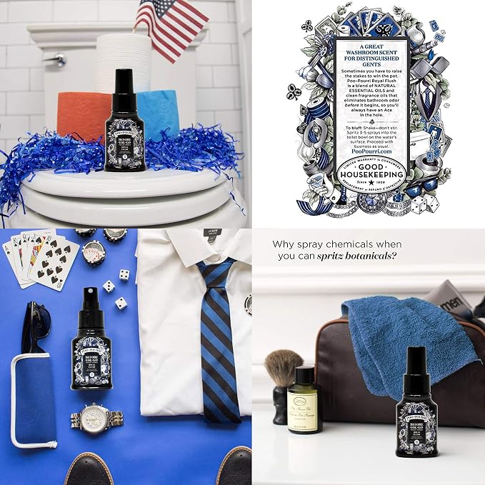 Poo-Pourri Set - Includes Tropical Hibiscus, Lavender, Hollyday Spice and Ship Happens 1.4 Ounce Bottles - Image 5
