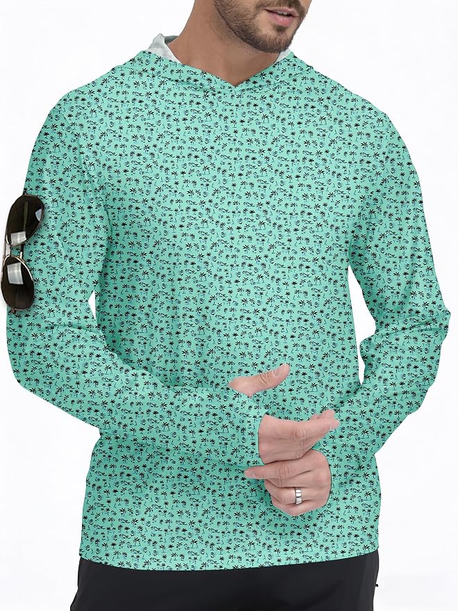 ZITY Men's Sun Protection Shirts Long Sleeve Rash Guard Hoodie UV UPF 50+ Fishing Running Athletic Sweatshirts by ZITY