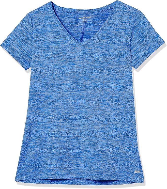 Amazon Essentials Women's Active Quick Dry Tech Stretch Short-Sleeve V-Neck T-Shirt (Available in Plus Size), Pack of 2 - Image 7